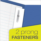 Oxford Twin Pocket Folders with Fasteners, Letter Size, Royal Blue, 25 per Box (57712) (Pack of 2)