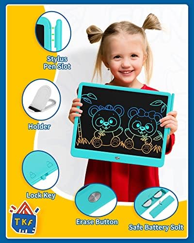 TEKFUN 15inch LCD Writing Tablet Teen Boy Girl Gifts Ideas, Easter Birthday Gifts for Kids, Drawing Board Educational Toys for 6 4 5 3 Year Old Boys, Homeschool and Office Message Memo Board