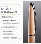 Cross ATX Brushed Rose Gold Ballpoint Pen, Medium Point, Black Ink