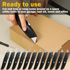 Reginary 30 Pcs Box Cutters Bulk, Utility Knives, Black