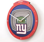 YouTheFan NFL New York Giants StadiumView 3D Wall Clock