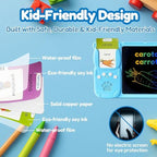 Writing Tablet with Bilingual Flash Cards for Kids, Italian Blue