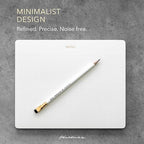Pinesman Desk Notepad, Dotted, Gold Foil, 50 Tear-Off Sheets, 9.8 x 7.9 in