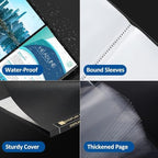 Sooez Binder with Plastic Sleeves 18-Pocket, Displays 36 Pages, 8.5"x11"