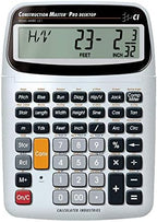 Calculated Industries 4065 Construction Master ProCalculator & 44080 Construction Master Pro-Desktop Advanced Construction Math Feet-Inch-Fraction Calculator with Trig Tool