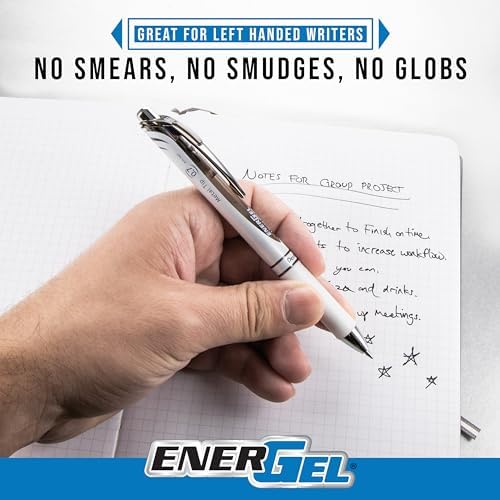 Pentel EnerGel RTX Pearl Liquid Gel Pen, Change Expressions Pack, (0.5mm) Needle Tip, Fine Line, Asstd. Ink, 5-Pk