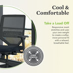 HON Solve Ergonomic Office Chair, Lumbar Support, Desk Chair, Fog