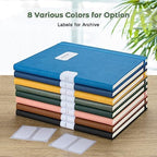 College Ruled Notebook, Large A4 Hardcover Leather Journal for Women Men
