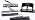 Swingline 3 Punch Heavy Duty, 40 Sheet Capacity Three Hole Puncher 3 Ring, Adjustable 2-4 Hole Paper Punch, Black (74450) (Pack of 2)