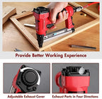 Arrow PT50 Oil-Free Pneumatic Staple Gun, Heavy-Duty Stapler, Red