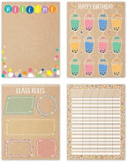 CTP Krafty Pop Classroom Essentials 4-Chart Pack (Creative Teaching Press 10898)