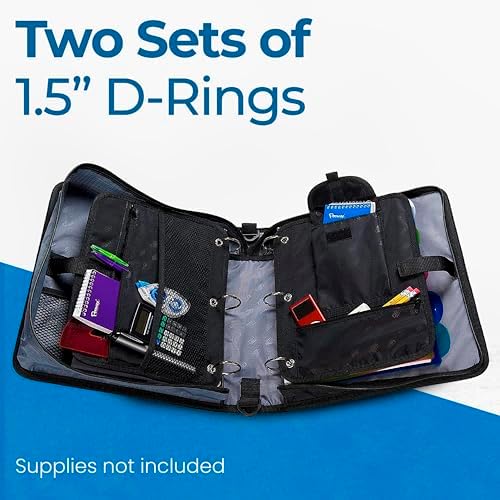 Case-it Dual Binder | Two 1.5" D-Rings | 600-Sheet | Dual-101 Light Pink