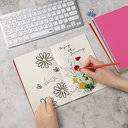 24 Pack Blank Notebook & Journal Bulk, Multi Cover, Unlined Plain Thick Paper, A5 Size, 5.5x8.3 inch, 60 Page, Small Sketchbook Subject Note Pad Set for Women Men Kids Traveler Student Office