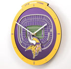 YouTheFan NFL Minnesota Vikings StadiumView 3D Wall Clock