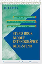 TOPS Steno Books, 6" x 9", Gregg Rule, Green Tint Paper, 80 Sheets, 12 Pack (8021)