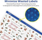 Avery® Rectangle Removable Labels, 2" x 4", Matte White, Sure Feed® Technology, Laser/Inkjet Compatible, 70 Printable Labels Total (6431)