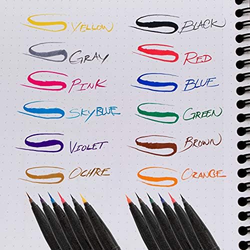 Pentel Arts Sign Pen Micro Brush, Gold & Silver Ink, 2-pk (SESF30BPXZ)