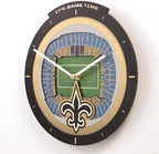 YouTheFan NFL New Orleans Saints StadiumView 3D Wall Clock