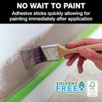 FrogTape Multi-Surface Painter's Tape with PAINTBLOCK, 2 in Wide (1.41 in x 45 yd), Quick Stick Medium Adhesion, Premium Green Painters Tape Removes Clean, 1 Roll (1396747)