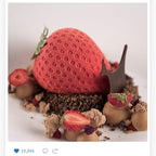 OCPO KITCHEN Strawberry Silicone Mold for Baking Mousse Cake, Fruit French Dessert, Pastry, Chocolate, Ice Cream Mould, Cake Decoration Mold, 3D Strawberry Shape (8-Cavity)
