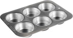 Nordic Ware Naturals Compact Muffin Pan - Natural Uncoated Aluminum, Toaster Oven and Broiler Safe
