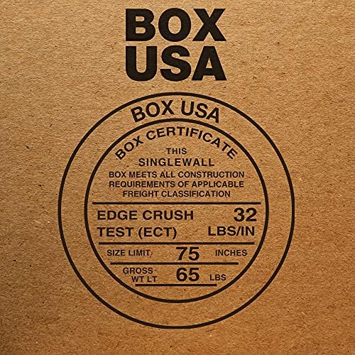 BOX USA 6x6x12 Tall Corrugated Boxes, Tall, 6L x 6W x 12H, Pack of 25 | Shipping, Packaging, Moving, Storage Box for Home or Business, Strong Wholesale Bulk Boxes
