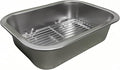 Roasting Pan Heavy Duty Stainless steel Turkey Pans for Oven,Toaster Oven Tray Pans with cooling rack,Hotel Pan, Barbeque Grill Pan,Deep Edge,Mirror treatment, Dishwasher Safe (10.4"x7.7"x2.8")
