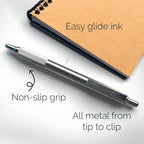 Zebra Pen STEEL Tactical M-701 & F-701 Set, HB 0.7mm, Black Ink 0.8mm, 2-Pk