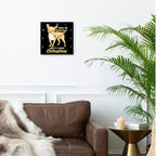3dRose Wall Clock Silent - 10 inch - I Have an Addiction and it is Called Chihuahua Dog - Dog