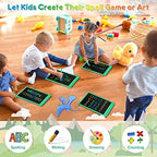 FLUESTON LCD Writing Tablet, Doodle Board Gifts for 3-8 Year Old Girls Boys, 10 Inch Colorful Electronic Board Drawing Pad for Toddlers, Christmas Birthday Gifts for Kids，Erase Lock Writing Board
