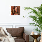 3dRose Wall Clock Silent - 13 inch - New Mexico, Cherokee Woman, Native American - US32 JMR0634 - Julien McRoberts - Native American
