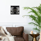 3dRose Wall Clock Silent - 15 inch - Two Protecting Angels Standing Side by Side - WhiteOak Art Designs Angel Prints