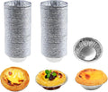 100 Pcs Aluminum Foil Mini Pans, Great for Baking Tarts, Quiche, Pudding, etc.