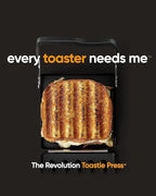 Revolution Toastie Press (Works With All Toasters) Conveniently Toast Delicious Grilled Cheeses, Quesadillas, and Paninis in Your Toaster