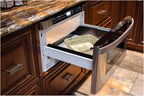 SHARP KB6524PSY Microwave Drawer Oven, 24-inch, 1.2 Cubic Feet, 950 Watt, Angled Touch Control Panel, Stainless Steel