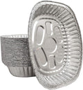 Disposable Oval Roasting Pan - Durable Turkey Roaster Pans Extra Large, Heavy-Duty Aluminum Foil, Deep, Oval Shape for Chicken, Meat, Brisket, Roasting, Baking, Recyclable (10)