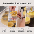 French Tart Baking Set | Mothers Day Unique Baking Gifts Kitchen Baking Supplies Present Food Making Kit For Adults & Parisian Cooking Tools for Pastry Dessert