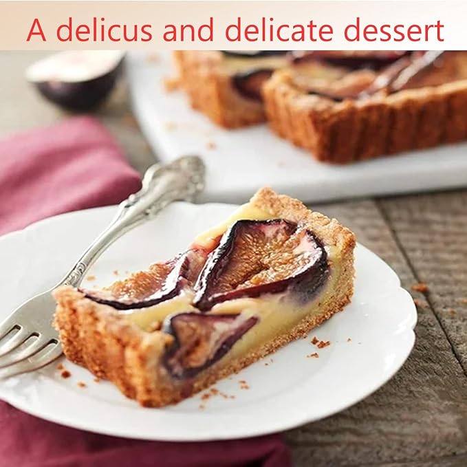 RINCH-PAN Rectangular Tart Pan, 2 PCS 14 Inch Long Pan Non-Stick Tart Pan With Removable Loose Bottom, Suitable For Pies, Biscuits, Cheesecakes, Desserts And Bread.