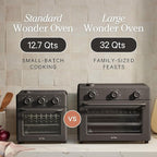 Our Place Wonder Oven | 6-in-1 Air Fryer & Toaster Oven with Steam Infusion | Compact, Countertop Friendly, Fast Preheat, Multifunctional | Air Fry, Toast, Roast, Bake, Reheat & Broil | Steam