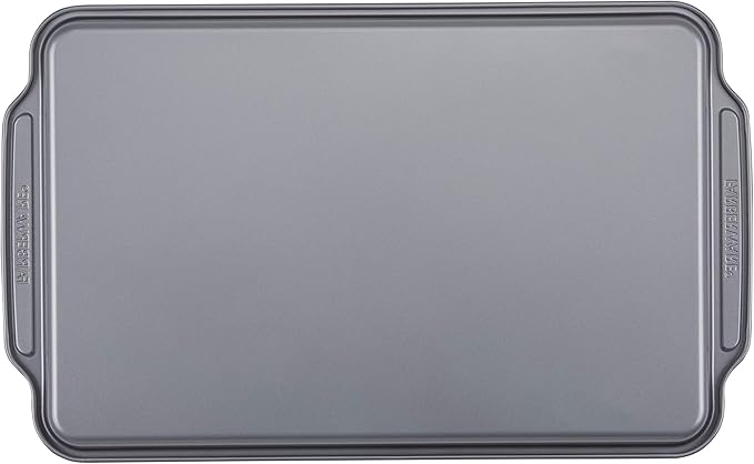 Farberware Nonstick Bakeware Set Includes Baking Cake Pans and Cookie Sheets, 4 Piece, Gray