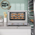 KoolMore 19 in. Countertop Convection Oven for Quarter-Size Pans with 3 Racks 1440W of Power in Stainless-Steel, 0.8 cu. ft. ETL Listed (KM-CTCO-08)
