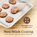 Country Kitchen Nonstick Stackable Bakeware Set - Durable, Easy Release Baking Set, Black, 10 Pcs